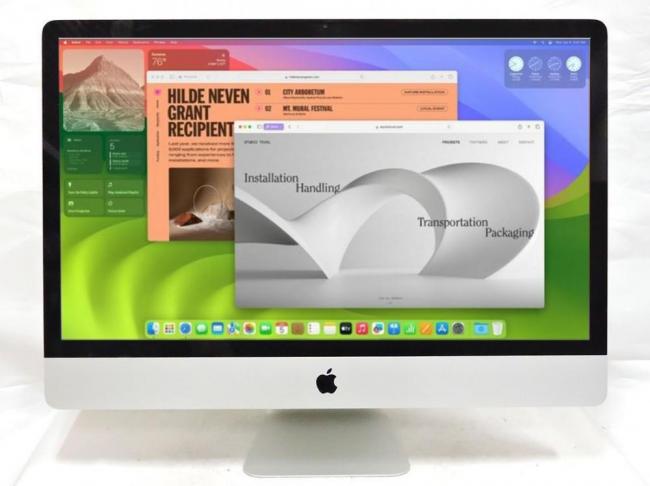 ゲーミングPC  良品 4K対応 21.5型液晶一体型 Apple iMac A2116 (Retina 4K,2019) macOS 14 sonoma(正規Win11追加可) 八世代 i5-8500 8GB 1028GB Radeon Pro 560X カメラ 無線 中古パソコン 管:1620h